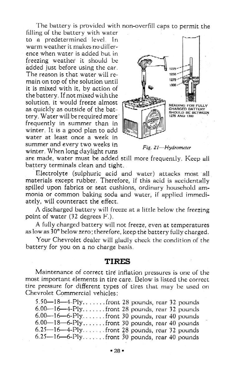 1942 Chevrolet Truck Owners Manual Page 52